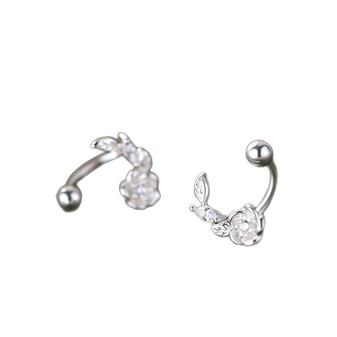 Orecchini Donna In Argento 925 Design Floreale Gioielli Lusso_voghion.com