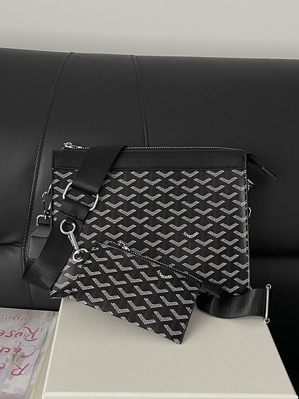 Goyard kişi çantası - 2-si-1 arada qoltuq və krossbody model