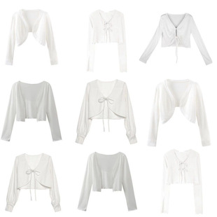 Cardigan Shawl for Women, Summer Sun Protection Cover-Up, Thin Outerwear for Hot Girls, Early Spring and Early Autumn Fragrance Style