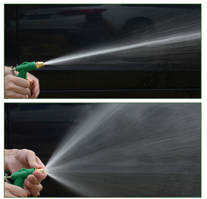 Car Wash Hose Water Gun Connector High-Pressure Household Car Washing Plastic Hose Water Pipe for Watering Flowers and Vegetables Wholesale