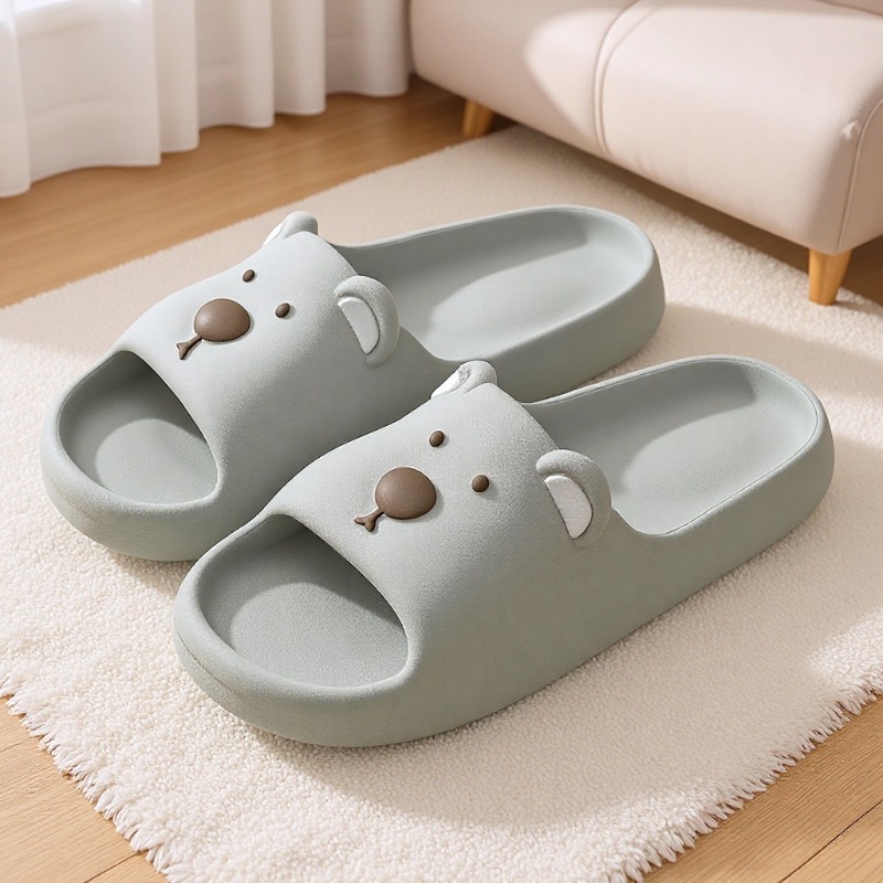 Schattige beren dames nieuw model antislip sandalen voor binnen en thuis, topkwaliteit, geschikt voor de zomer._voghion.com