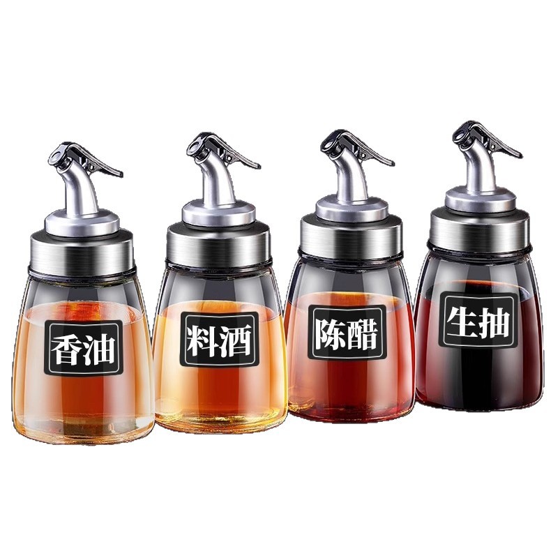 Aceitera de Vidrio Anti Goteo con Inyección de Presión para Cocina