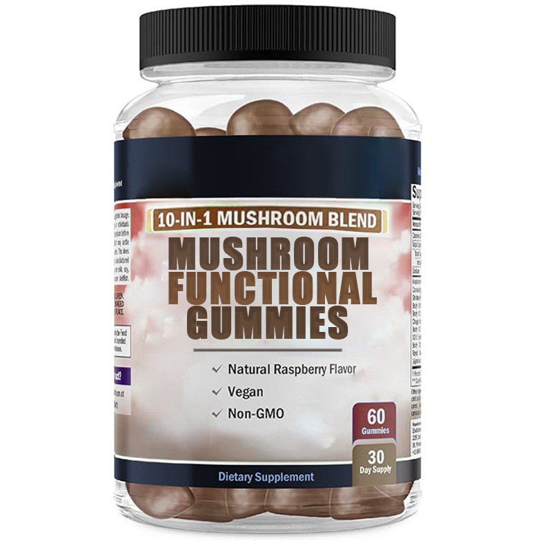 Mushroom Complex Gummies with Ashwagandha and Lion's Mane Sugar-Free Bear Gummies quality and texture