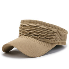 帽子女夏天空頂遮陽帽韓版防曬無頂鴨舌太陽帽運動跑步戶外棒球帽