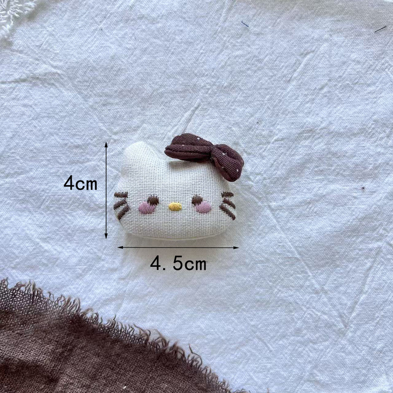 跨境卡通凯蒂猫棉麻充棉挂件可爱少女饰品配件创意手工服装辅料|undefined