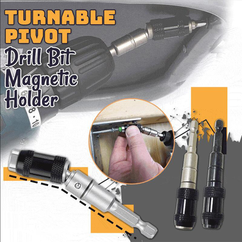 万向磁性连接杆批头电钻起子快速转接杆Turnable Pivot Drill Bit