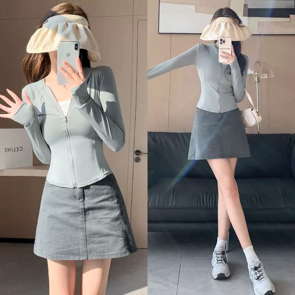 [UPF50+ sun protection clothing] gray