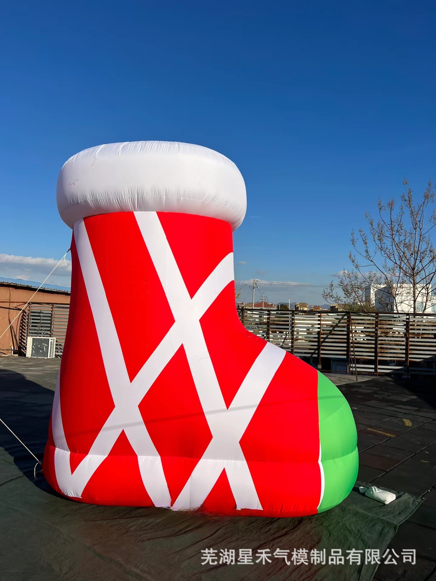 Navidad temática modelo de aire Papá Noel + árbol de Navidad fábrica directa decoración de fiestas props ahora