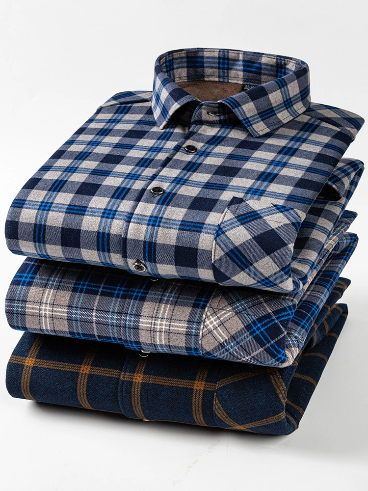 Demi-season double-sided classic warm shirt