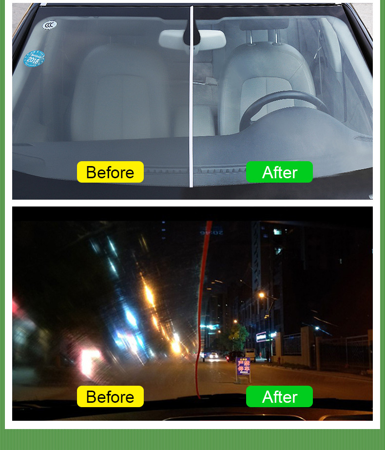 Oil film cream cleaning agent oil film cleaning agent car window windshield oil film remover car foreign trade English