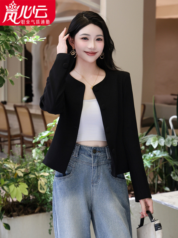 咖色小香风西装外套女秋2025新款高级感名媛气质休闲西服上衣|undefined