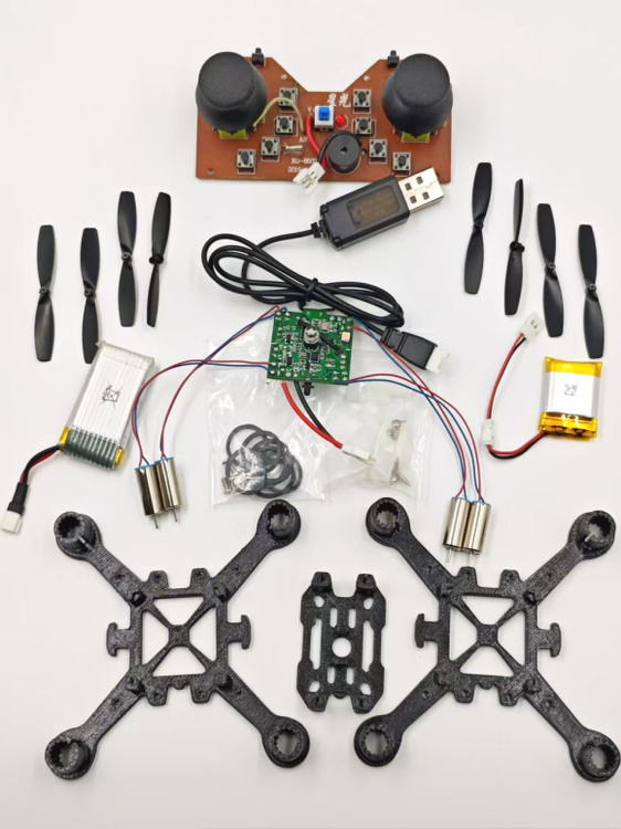 DIY Quadcopter Drone Assembly Kit Fixed Height Extracurricular Training Remote Control Aircraft for Teenagers and Students