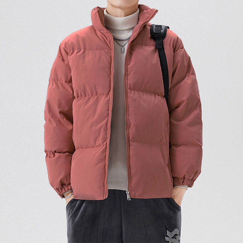 2024 겨울 새로운 두꺼운 코트 빵 다운 코튼 패딩 재킷 남성용 루즈 패셔너블 브랜드 커플 코튼 패딩 재킷 탑