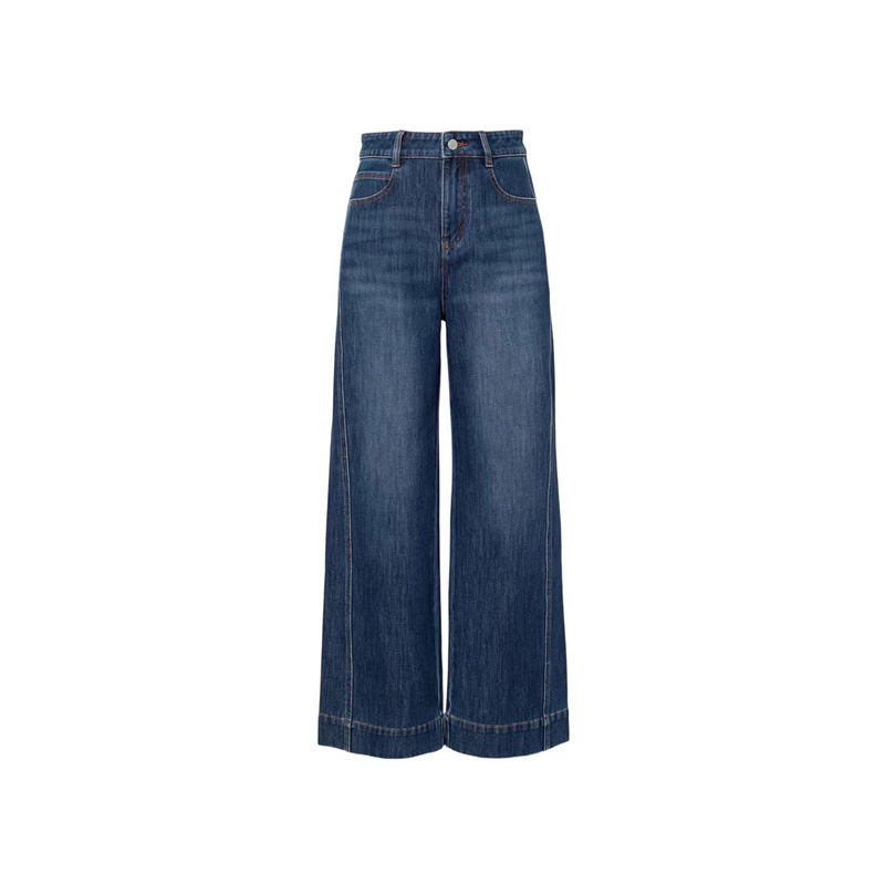 Mm Mai Mai 26 Spring New Style Four-Way Stretch Wide-Leg Straight Nine-Point Slimming Jeans in Four Colors 1H3950161