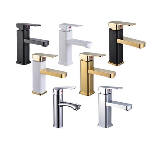 Cross-border bathroom bathroom cabinet basin wash basin concealed white basin faucet hot and cold dual use