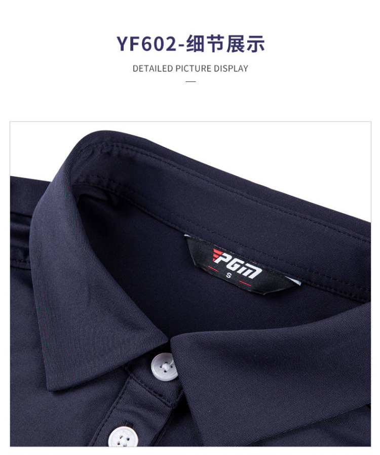 Áo polo golf tay ngắn nam nữ cao cấp tùy chỉnh logo — Yf606-Nam 2 [màu xanh nước biển] vải ngọc trai, Yf602-Nữ 1 [Màu Xanh nước biển] Chất liệu lụa sữa, Yf604-vải hạt nữ 2 [Đỏ], Yf606-Nam 2 [Đỏ] Vải đính cườm chi tiết 28