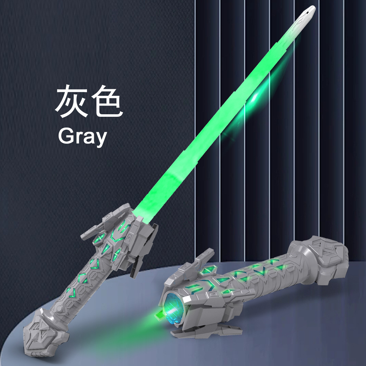 Espada láser transfronteriza Thunder Speed Star Wars Espada láser telescópica LED Cool Luminous Sword juguetes Cosplay accesorios