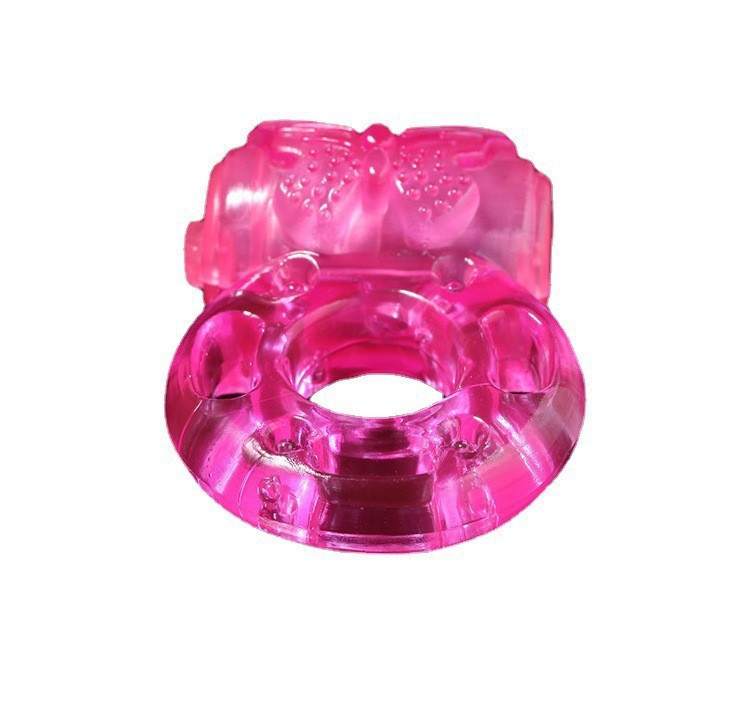 Anillo de vibración para hombres y mujeres anillo solar anillo de vibración de cristal mariposa vibración de bloqueo anillo de esencia para adultos artículos sexuales al por mayor