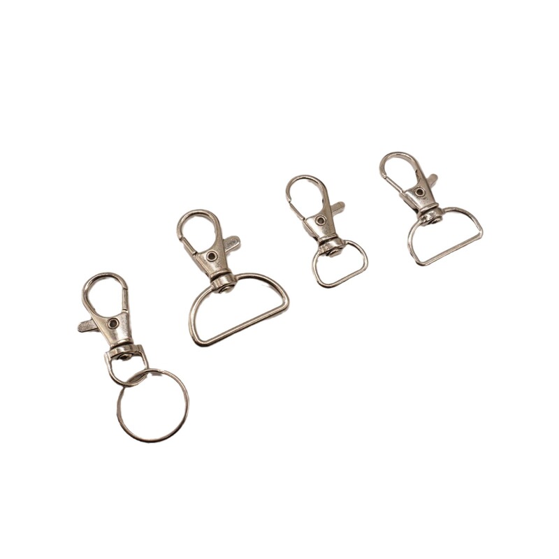 亜鉛合金製キーホルダー用ローリングメッキ魚口型バックル、ロブスタークラスプ、錆びないメッキ加工のキーホルダー用アクティビティ魚口型バックル|undefined