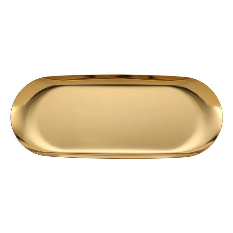 Fábrica de fuente bandeja de velas de aromaterapia de acero inoxidable bandeja de candelabro de metal ovalado placa de herramientas de velas de aromaterapia