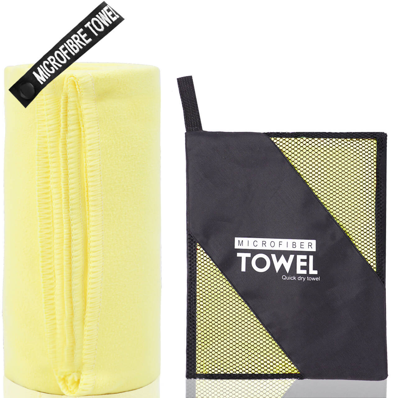 Toalla deportiva de secado rápido de terciopelo de doble cara de Amazon Yoga transfronterizo Toalla de baño de secado rápido de natación deportiva de microfibra