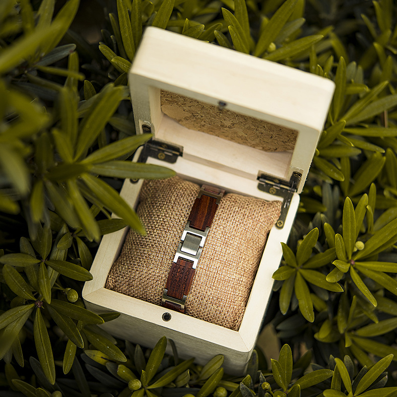 27g Weight Bracelets Classification Wood Chain Material 1 Piece Quantity Daily, Street Occasion Wood Material Geometric Pattern Men's Gender Vintage Style, Simple Style Style Men's Vintage Style Simple Style Bracelets Geometric Wood Men's Chain Bracelets 27