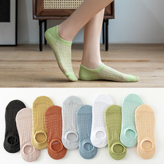 襪子女春夏季薄款隱形新款淺口棉質透氣船襪不掉跟網眼短襪子女士