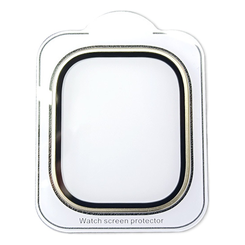 Suitable for iWatch Ultra2 Apple Watch Tempered Film Aluminum Alloy Frame + Dragon Spine Glass 49mm Protective Film