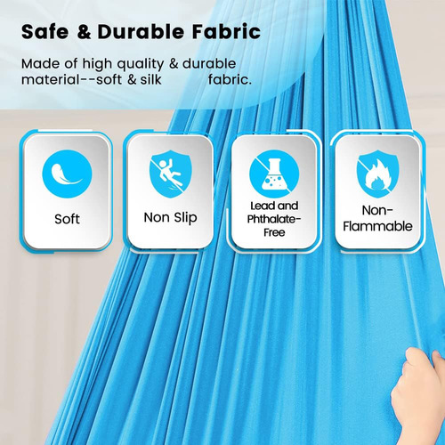 Factory-origin massive in-stock cross-border best-selling elastic children's sensory hammock, indoor adult swing with clip