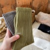 Autumn and winter solar system Retro Medium hose men and women Coarse needle Piles of socks towel motion Sweat Versatile thickening pure cotton