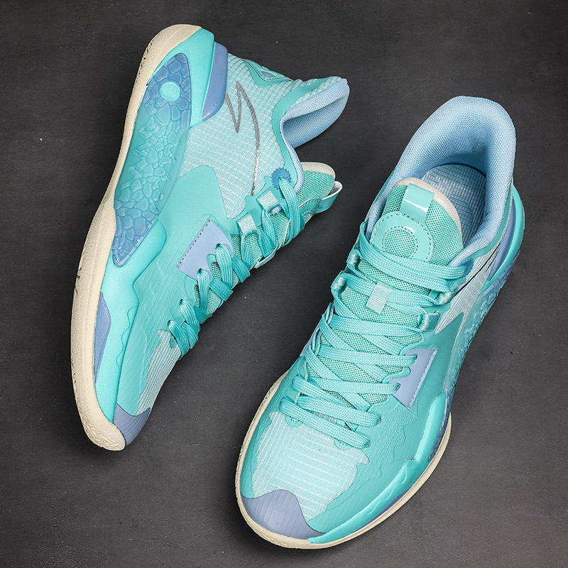 Zapatillas de baloncesto de primavera y otoño para hombres transpirables, antideslizantes, resistentes al desgaste, amortiguadores, piso de cemento, práctica real, zapatos deportivos para niños de escuela secundaria y primaria image 6