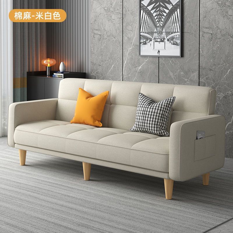 Ocio nórdico 2025 sofá pequeño tipo de alquiler dormitorio plegable sofá doble de lujo ligero plegable