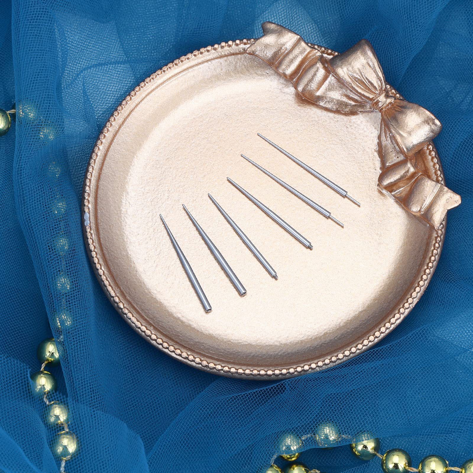 Einweg-Führungsstab aus Edelstahl mit Nadelgewinde für Lippen- und Bauchnabelpiercings_voghion.com