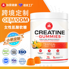 定制跨境tk爆款女性肌酸软糖women creatine gummies资质齐全oem