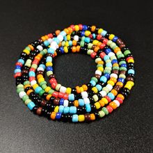 迷你多色多宝琉璃珠混搭 尼泊尔古法琉璃小隔珠隔片 3mm 琉璃项链