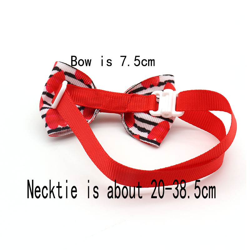 Valentine's Day Pet Cat Dog Heart Shape Bow Tie Pet Supplies Wholesale display picture 1