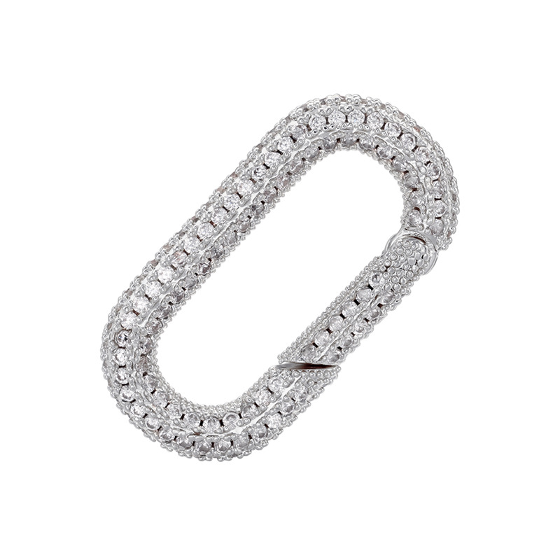 Simple Style Heart Shape Gold Plated Plating Zircon Jewelry Accessories 1 Piece