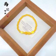 金店同款古法沙金貔貅钱币转运珠手串高保色招财钱币貔貅手串批发