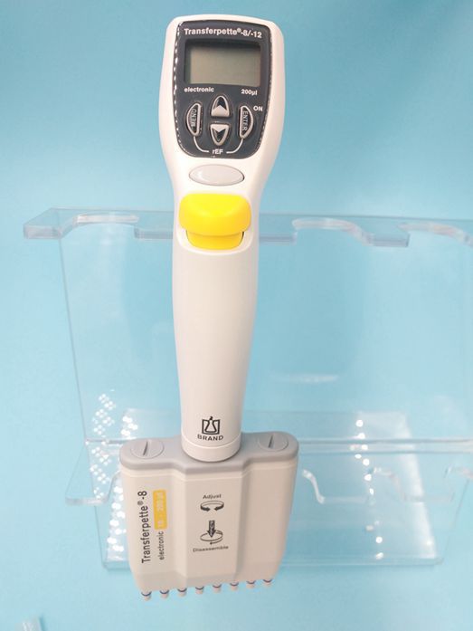 普兰德brand  5-100ul 8道电子数字可调量程移液器 705403