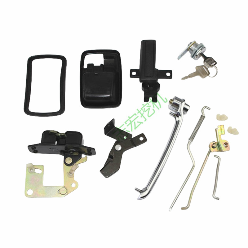 挖机配件 住友挖掘机 SH A1/A2 驾驶室门锁 总成 内外拉手 锁块