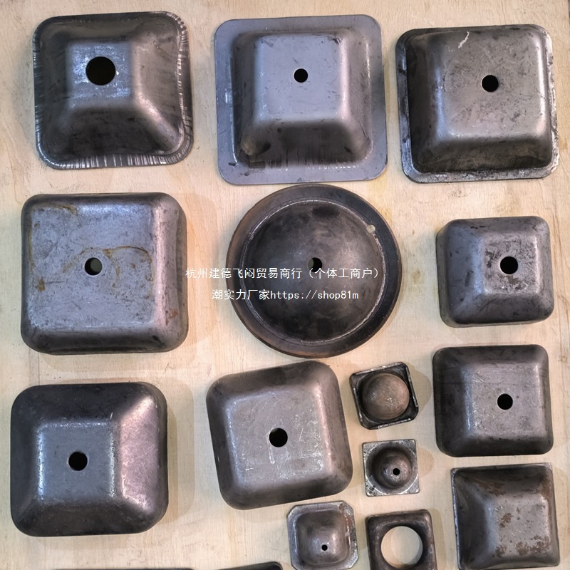 40堆垛架脚碗50加厚方管堆跺60脚杯底座盖帽封头周转箱底脚盖