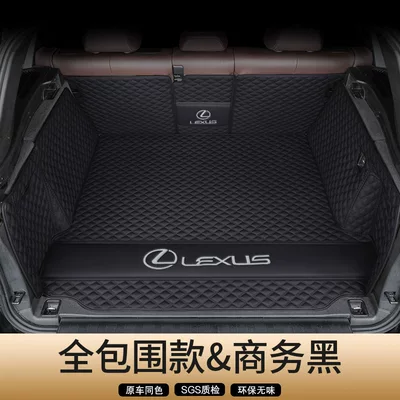 Rx300 Trunk Mat, Full – Trunk Mat - genuine-leather-business-black-full-coverage-flat-lay-secure-fit-odor-free-lexus-rx-imported-2023-2026-model
