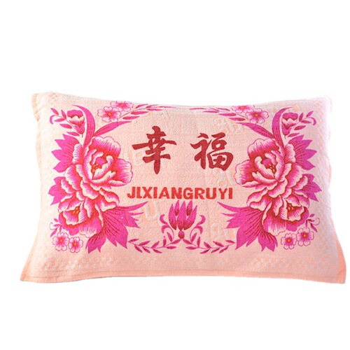 Factory direct supply of cut velvet printed pillow covers, student school pillow covers, migrant workers wedding return gift pillow covers wholesale