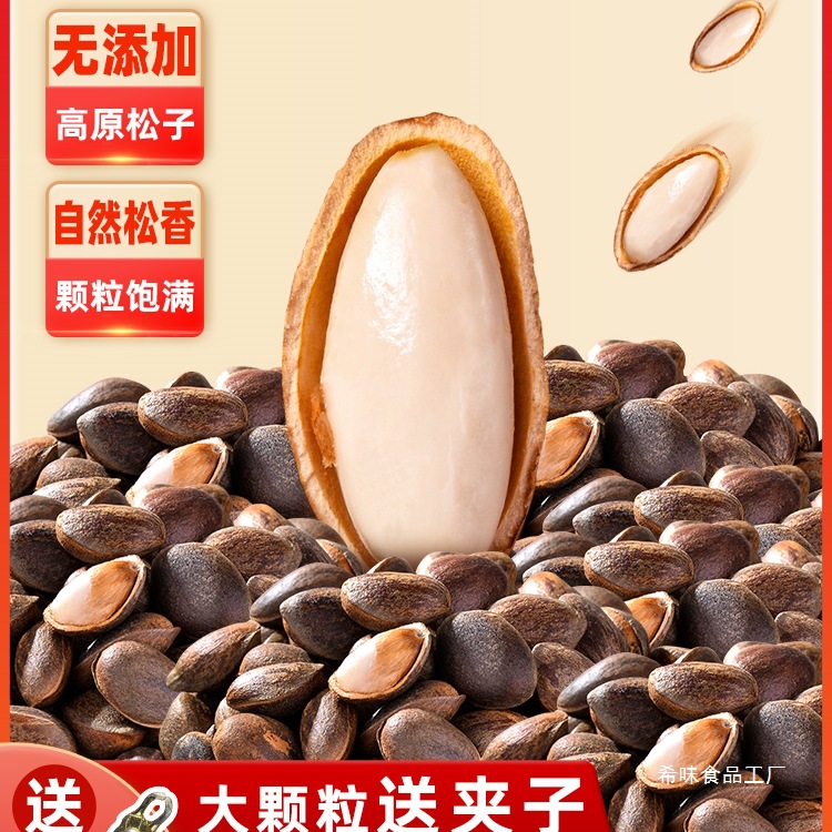 云南新鲜生松子原味大颗粒手剥松仁零食坚果2025新货松树籽非东北