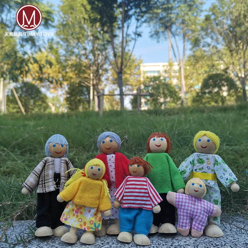 Трансграничная классическая старая кукла 6.7.8 рот деревянная кукольная игра