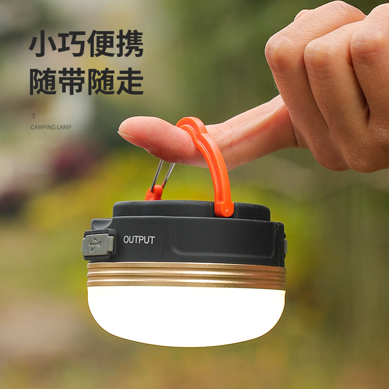 Al Aire Libre LED camping luz campamento ambiente cálido luz recargable tienda Luz Portátil colgante luz de trabajo iluminación portátil