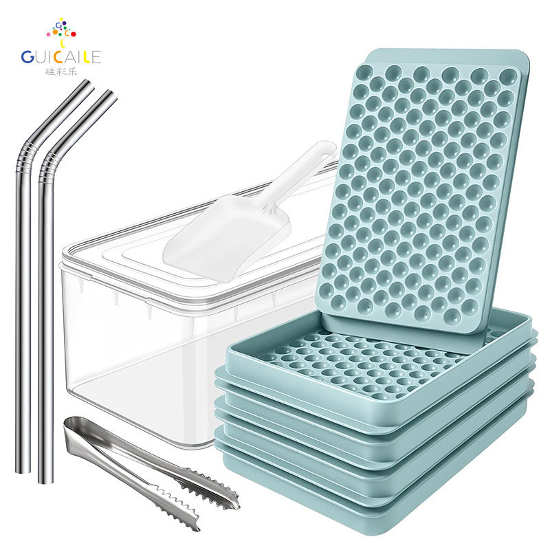 104 Ice Cube Mold Press-Type Food-Grade Ice Box for Home Use, Suitable for Baby Food and Whiskey Ice Cubes, with Lid 104 Ice Cube Mold Press-Type Food-Grade Ice Box for Home Use, Suitable for Baby Food and Whiskey Ice Cubes, with Lid