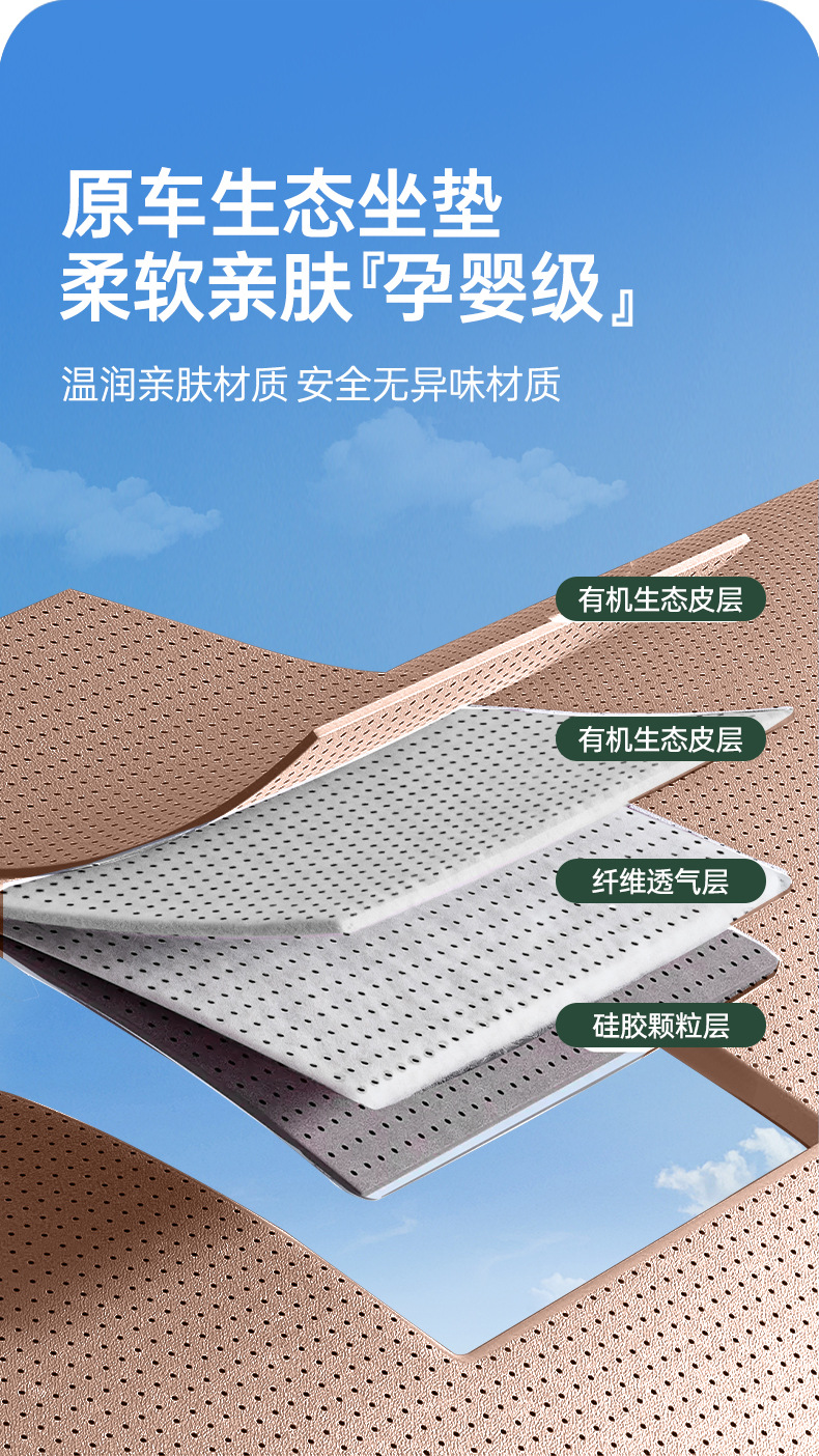 Suitable for LeDao L80 full-cover seat cushion, universal for all seasons, slim waist seat cover, car interior accessories