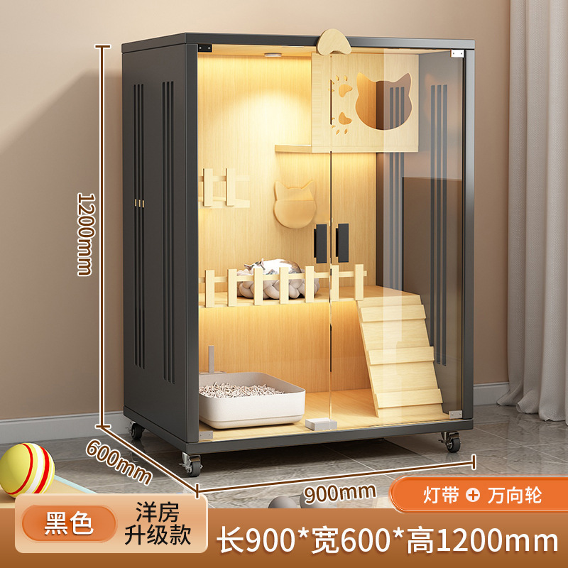 デュプレックスロフト多層猫ヴィラ猫ハウス猫キャビネット特大フリースペース高級家庭用屋内超大容量猫|undefined