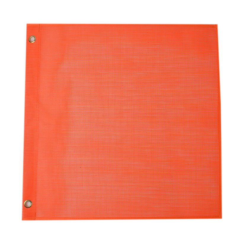 跨境专供PVC网眼荧光红警示旗交通安全信号手摇旗卡车尾部挂旗